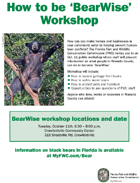 FWC BearWise in Wakulla Workshop